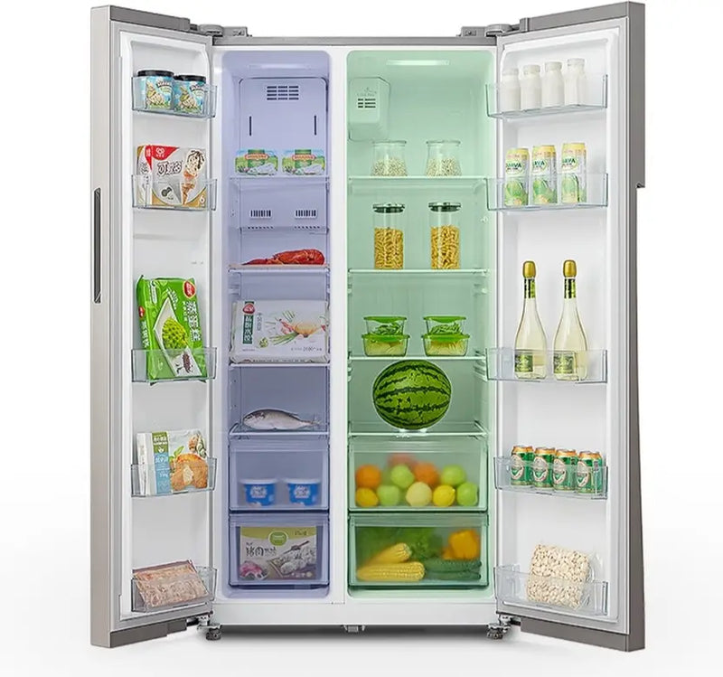 Midea 510 L Frost Free Side by Side Refrigerator (Stainless Steel Finish, MRFS5920SSLF)