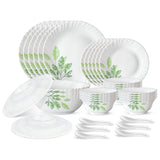 Larah by Borosil Pack of 34 Opalware Fauna Galaxy Series Dinner Set (Microwave Safe)