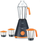 Prestige Nakshatra Neo 550W Mixer Grinder with 4 Stainless Steel Jars, Black & Orange