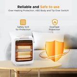 Candes New Infra2 Noiseless 800Watt Portable (ISI Certified) With ABS Body, Overheating Protection, & Safety Mesh Halogen Room Heater
