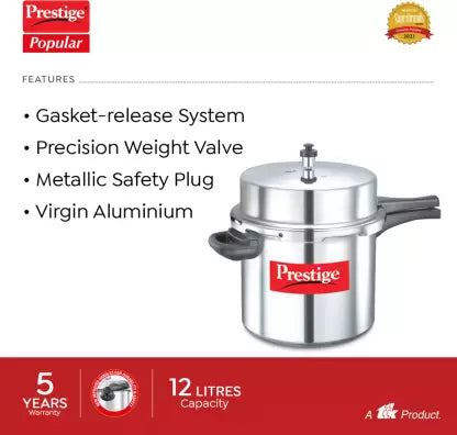 Prestige Popular 12 L Outer Lid Pressure Cooker