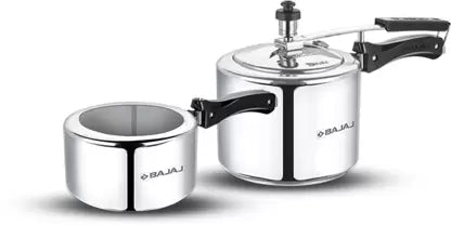 BAJAJ New Shakti 2 Pc Combo 2 L, 3 L Inner Lid Pressure Cooker