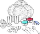 Flipkart SmartBuy Pack of 24 Stainless Steel Stainless Steel Dinner Set Dinner Set