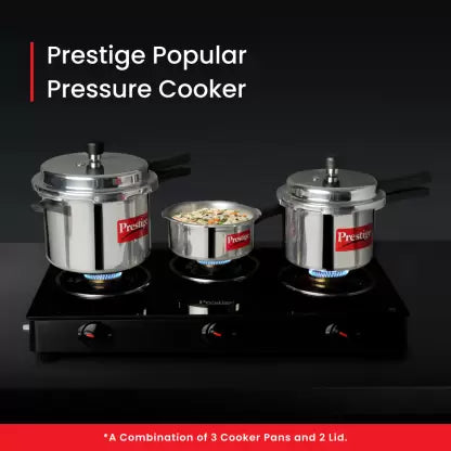 Prestige Popular 2 L, 3 L, 5 L Outer Lid Pressure Cooker