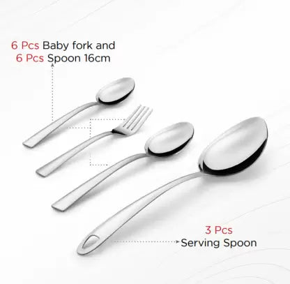 Pigeon Pack of 64 Stainless Steel Dinner Set