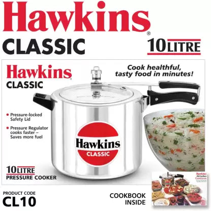 Hawkins Classic 10 L Inner Lid Pressure Cooker