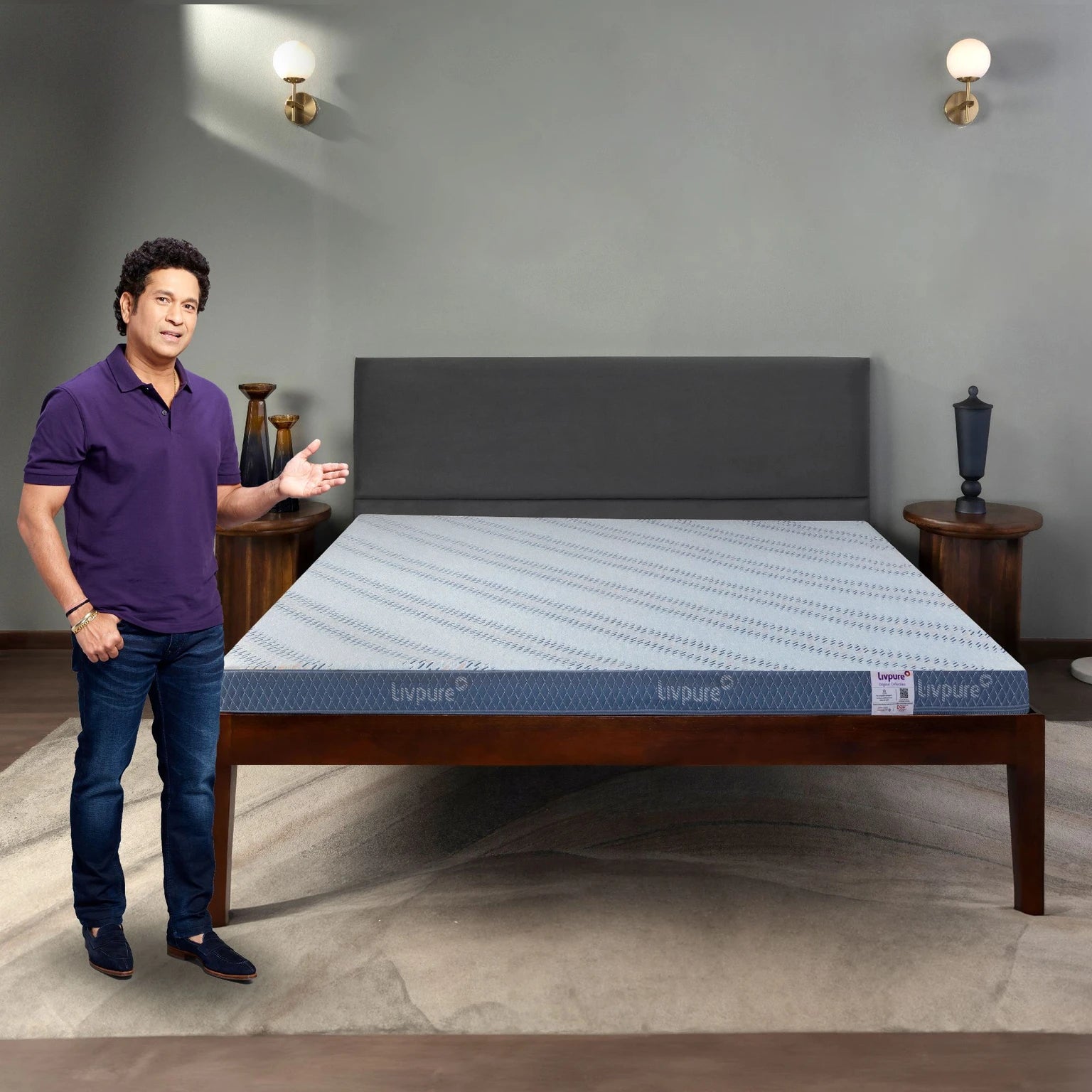 Livpure Mattress Comfort Foam Mattress King: 78x72x4 (RE) LSH-MAT-RE-CF4-331