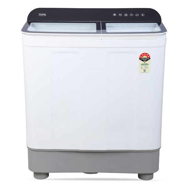 Haier 8.5Kg Semi Automatic Top Load Washing Machine,Toughened Glass HTW85-178BKN1(White)