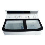 Haier 8.5Kg Semi Automatic Top Load Washing Machine,Toughened Glass HTW85-178BKN1(White)