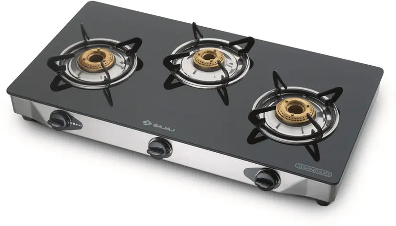 BAJAJ Majesty CGX3 Eco with AI Glass Manual Gas Stove  (3 Burners)