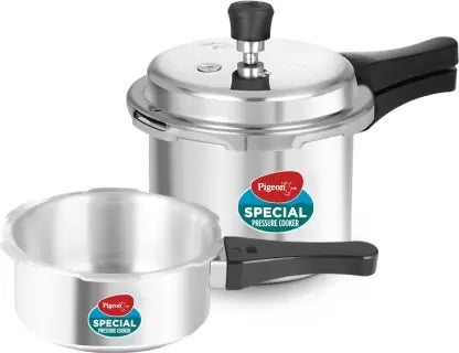 Pigeon by Stovekraft Special and 2 L, 3 L, 5 L Outer Lid Induction Bottom Pressure Cooker