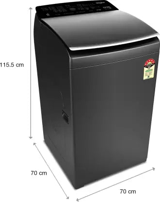 Whirlpool 9.5 kg 5 Star,With Hard water wash Fully Automatic Top Load Washing Machine with In-built Heater Grey( Scratch & Dent )