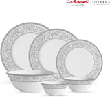 LAOPALA Pack of 33 Opalware Persian Silver Dinner Set