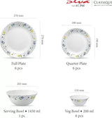 LAOPALA Pack of 19 Opalware Dinner Set