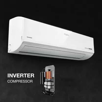 Whirlpool 4 in 1 Convertible Cooling 1 Ton 3 Star Split Inverter AC - White (1.0T magicool convert pro 3s INV-I/O, Copper Condenser)