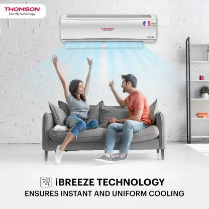 Thomson 4 in 1 Convertible Cooling 2023 Model 1 Ton 3 Star Split Inverter With iBreeze Technology AC - White (CPMI1003S, Copper Condenser)