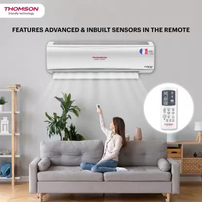 Thomson 4 in 1 Convertible Cooling 2023 Model 1 Ton 3 Star Split Inverter With iBreeze Technology AC - White (CPMI1003S, Copper Condenser)