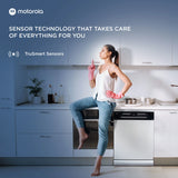 MOTOROLA MOTODW12PS Free Standing 12 Place Settings with UV Sterilisation, Flexi Rack, Low Decibel Wash Dishwasher