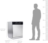 MOTOROLA MOTODW12PS Free Standing 12 Place Settings with UV Sterilisation, Flexi Rack, Low Decibel Wash Dishwasher