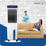 Flipkart SmartBuy 30 L Tower Air Cooler (White, Blue, Alpine)