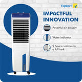 Flipkart SmartBuy 30 L Tower Air Cooler (White, Blue, Alpine)