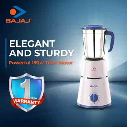 BAJAJ 3 Jar 500 W Mixer Grinder (Pluto)