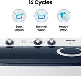 Samsung 6.5 kg, 5 star, Semi-Automatic Washing Machine (WT65R2200LL/TL, Air Turbo Drying