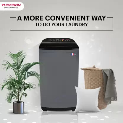 Thomson 9 kg Fully Automatic Top Load Washing Machine with In-built Heater Grey