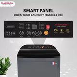 Thomson 9 kg Fully Automatic Top Load Washing Machine with In-built Heater Grey