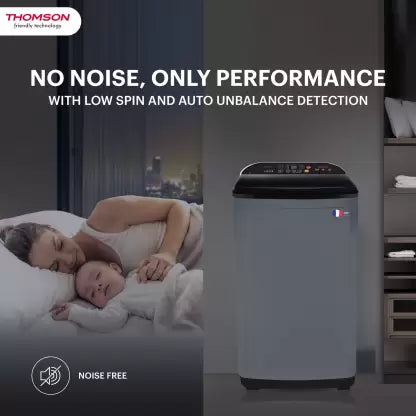 Thomson 9 kg Fully Automatic Top Load Washing Machine with In-built Heater Grey