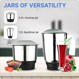 Inalsa Polo 2 550 W Mixer Grinder (2 Jars, White, Blue)