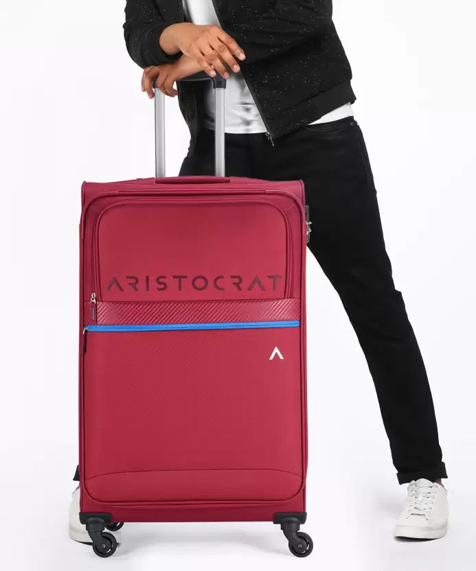 Buy ARISTOCRAT Brezza 4W Strolly E 69 Red Check in Suitcase 27 inch Online Neverowned India