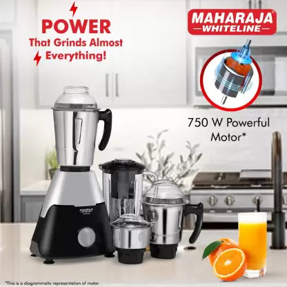 MAHARAJA WHITELINE Infinimax Elite 750 W Mixer Grinder