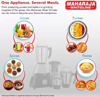 MAHARAJA WHITELINE Infinimax Elite 750 W Mixer Grinder