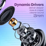 PTron Basspods P81 TWS Earbuds, 32H Playtime, Deep Bass, Stereo Calls, BT5.1, Type-C Bluetooth Headset  (Black, In the Ear)