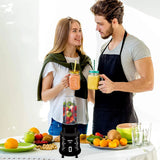 Inalsa Nutri Mixer - Jiffy 400 W Juicer Mixer Grinder (- Jiffy| Grinder & Blender | Powerful 400W Motor | Multipurpose Jar | 2 Jars | Black)