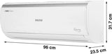 Voltas 1 Ton 3 Star Split Inverter AC (123V Vectra Elite-1(4503714), White)