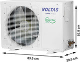 Voltas 1 Ton 3 Star Split Inverter AC (123V Vectra Elite-1(4503714), White)