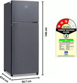 Godrej 244 L Frost Free Double Door 3 Star Convertible Refrigerator