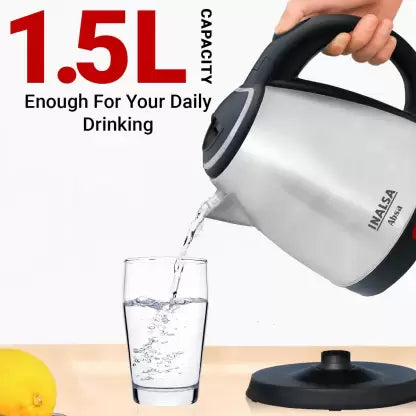 Inalsa absa Electric Kettle  (1.5 L, Silver)