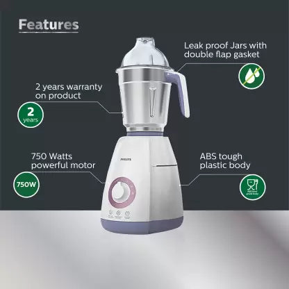 PHILIPS New 750 W Juicer Mixer Grinder