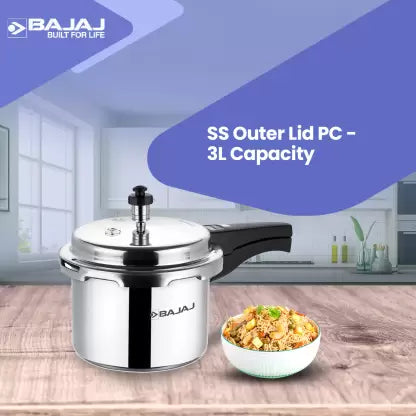 BAJAJ PCX 3IB SS PRESSURE COOKER 3L