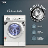 IFB 6.5 Kg 5 Star Fully Automatic Front Load Washing Machine 2X Power Steam (ELENA SXS 6510, Silver, In-built Heater)