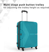 Safari Medium Check-In Suitcase (66 Cm) 4 Wheels - Zeno 66 - Teal
