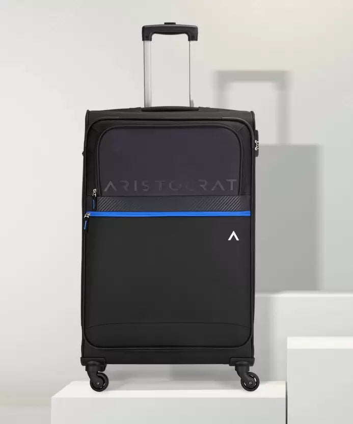 Buy ARISTOCRAT Brezza 4W Strolly E 69 Black Check in Suitcase