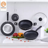 MasterChef Champions Black Induction Bottom Non-Stick Coated Cookware Set