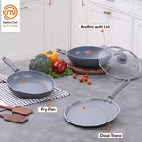 MasterChef Champions Grey Induction Bottom Non-Stick Coated Cookware Set