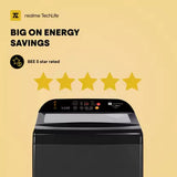 realme TechLife 11 kg MegaWash Range Fully Automatic Top Load Washing Machine with In-built Heater Black, Grey