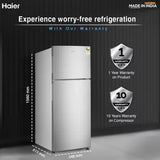 Haier 240 L Frost Free Double Door 2 Star Refrigerator  (Moon Silver, HEF-252EGS-P)