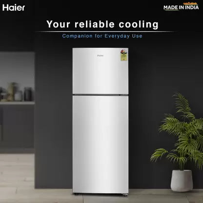 Haier 240 L Frost Free Double Door 2 Star Refrigerator  (Moon Silver, HEF-252EGS-P)